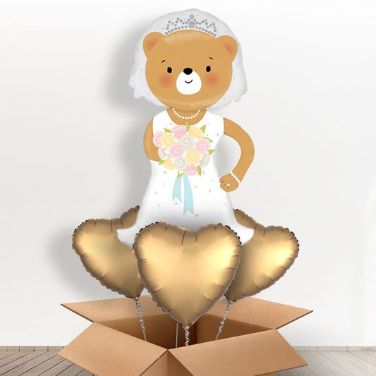 Bride Bear Linky Giant Balloon in a Box Gift