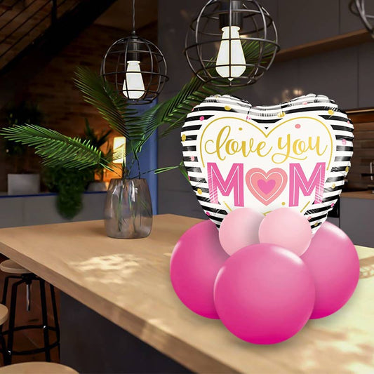 Love You Mum Balloon Gift Message | Table Decoration