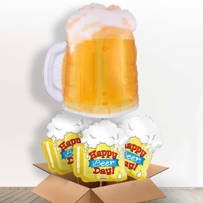 Beer Mug Foil Balloon in a Box