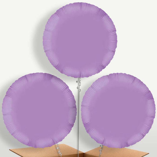 Lavender Circle Bunch of Balloons inflated with Helium | Small Indoor Plants