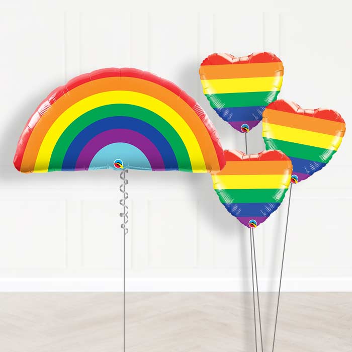 Rainbow Balloon Bouquet Delivered in a Box