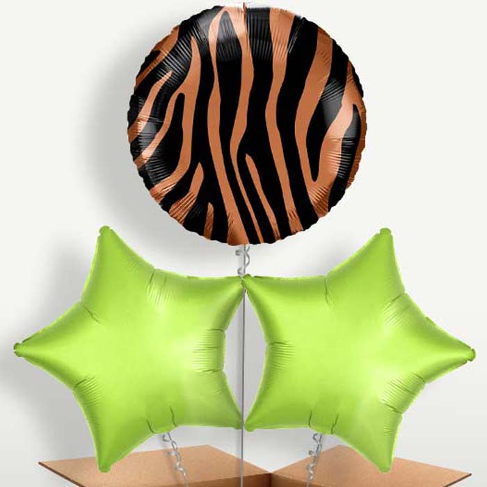 Tiger Stripes Print Helium Bunch of Balloons | Small Indoor Plants