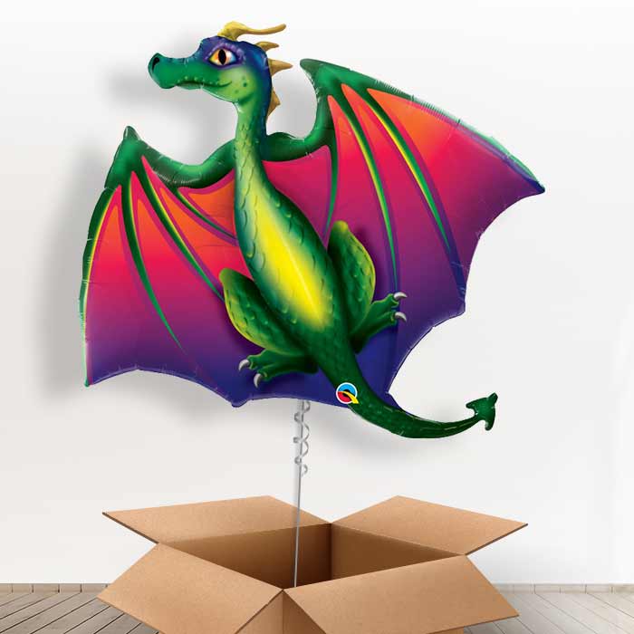 Large Helium Dragon Balloon in a Box - Giant Balloon | Small Indoor Plants