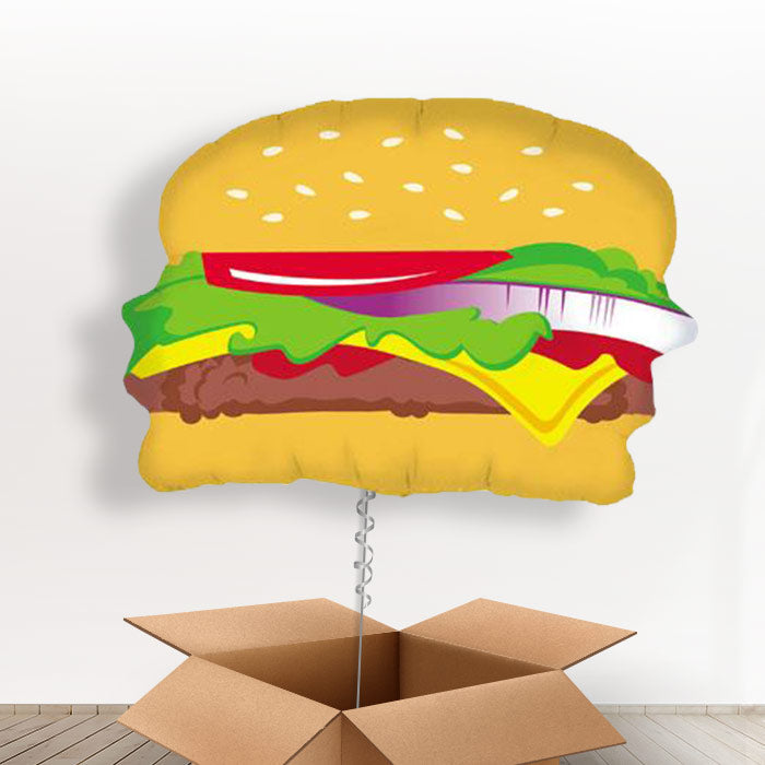Hamburger Helium Balloon in a Box - Giant Balloon | Small Indoor Plants