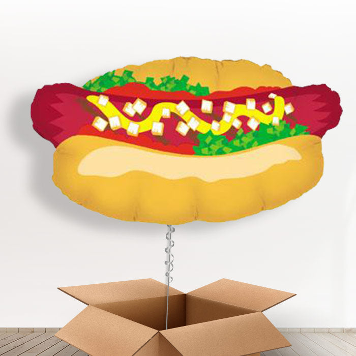 Hot Dog Helium Balloons in a Box - With 3 Plain Balloons | Small Indoor Plants