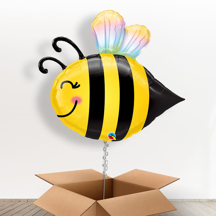 Bumble Bee Giant Balloon in a Box Gift - Giant Balloon | Small Indoor Plants