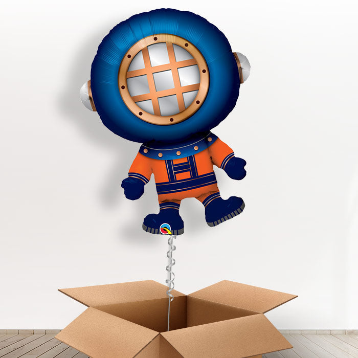 Scuba Diver Balloon in a Box - Giant Balloon | Small Indoor Plants