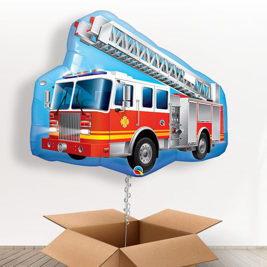 Fire Engine Balloon in a Box - Giant Balloon | Small Indoor Plants