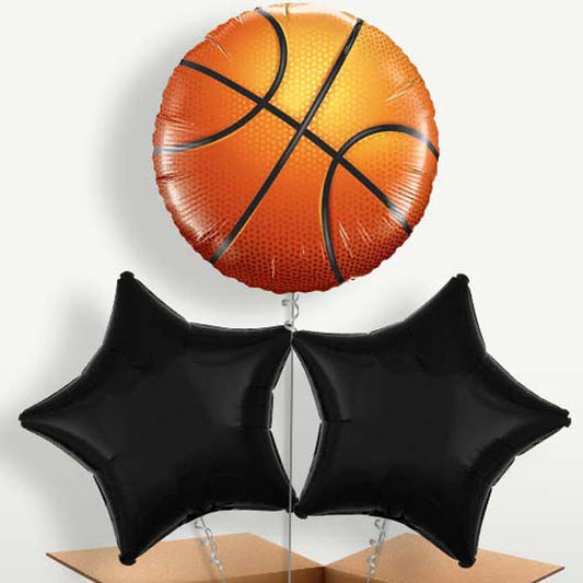 Basketball Bunch of Balloons inflated with Helium | Small Indoor Plants