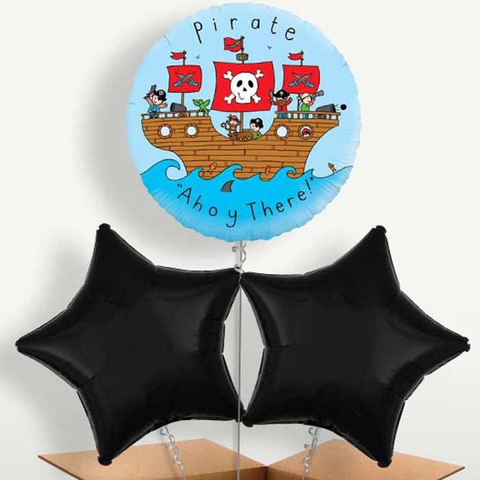 Ahoy There Pirate Bunch of Balloons inflated with Helium | Small Indoor Plants