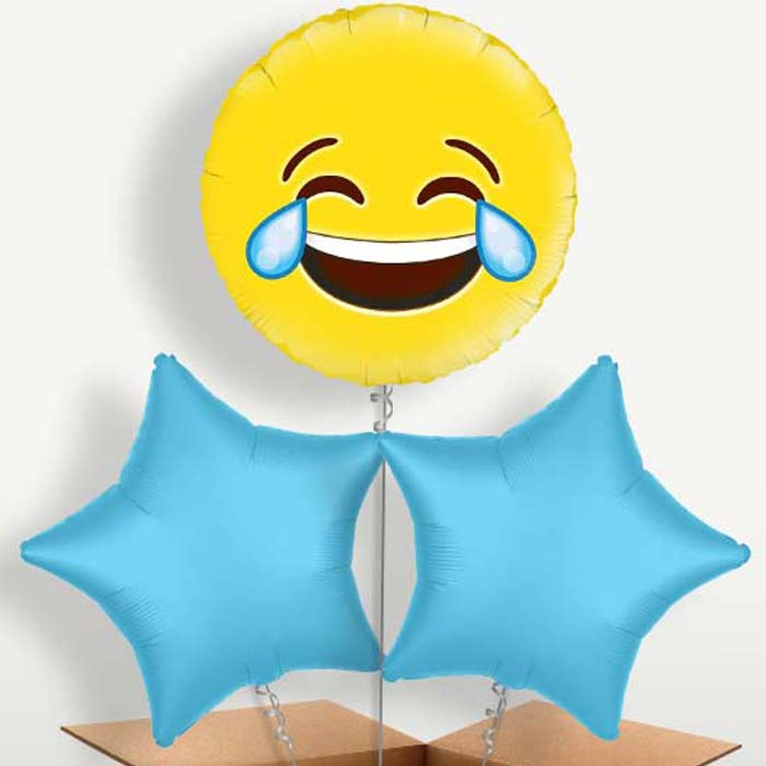 Emoji LOL Trio Balloon Bunch inflated with Helium | Small Indoor Plants