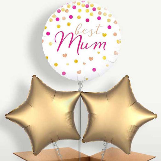 Best Mum Balloon Bunch inflated with Helium | Small Indoor Plants