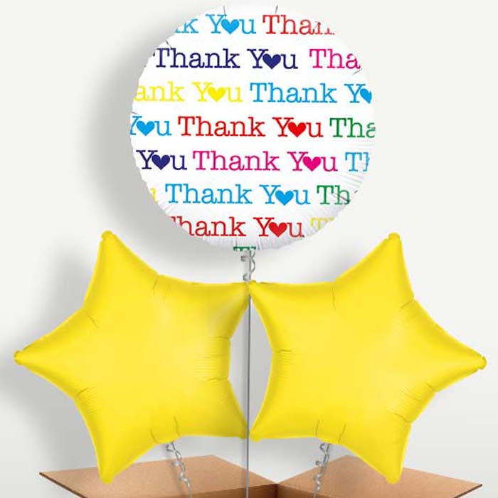 Thank You Heart Helium Bunch of Balloons | Small Indoor Plants