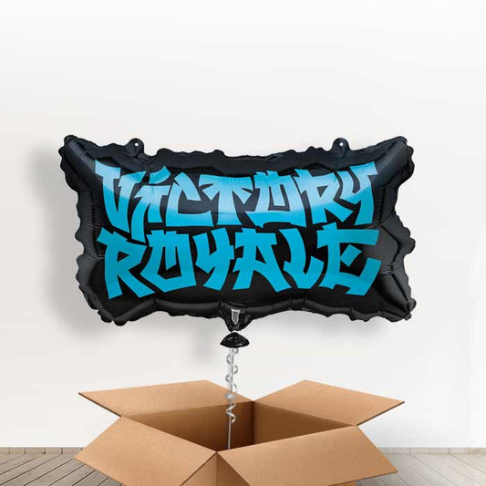 Fortnite Victory Royale Giant Balloon in a Box Gift - With 3 Themed Balloons | Small Indoor Plants