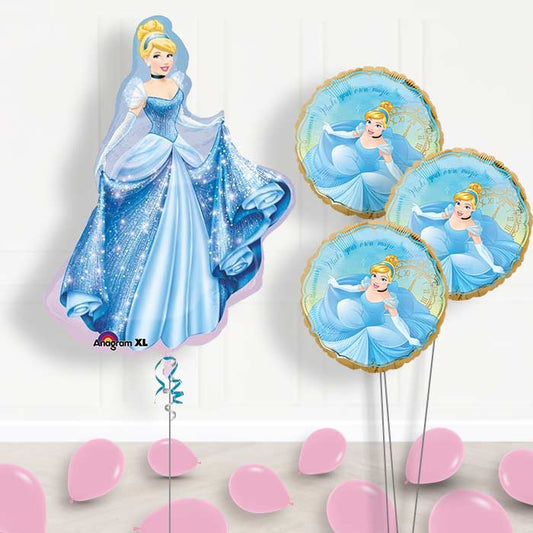 Cinderella Balloon Bouquet Delivered in a Box