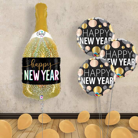 Happy New Year Balloon Decoration Bouquet