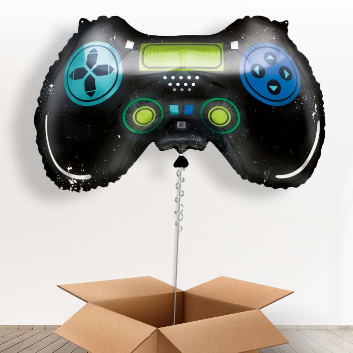 Giant Game Controller Foil Balloon in a Box - Giant Balloon | Small Indoor Plants