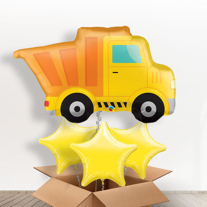 Dump Truck Balloons in a Box