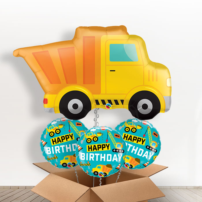 Dump Truck Balloons in a Box