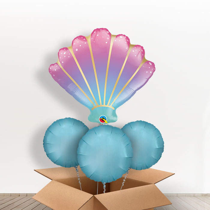 Ombre Seashell Balloons in a Box