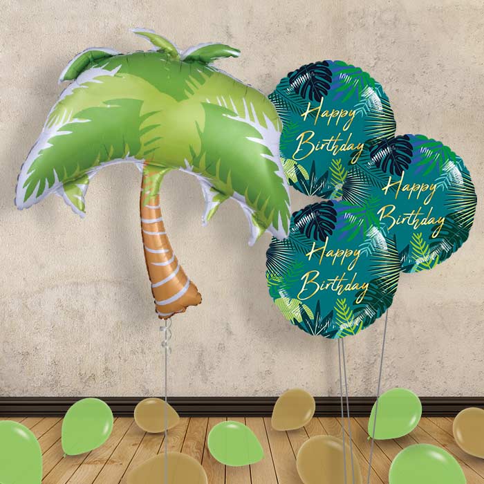 Palm Tree Helium Balloon Bouquet Delivered