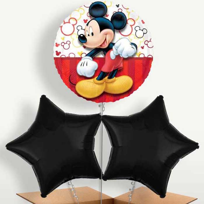 Mickey Mouse Red Bunch of Balloons inflated with Helium | Small Indoor Plants