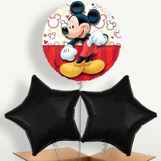 Mickey Mouse Red Bunch of Balloons inflated with Helium | Small Indoor Plants