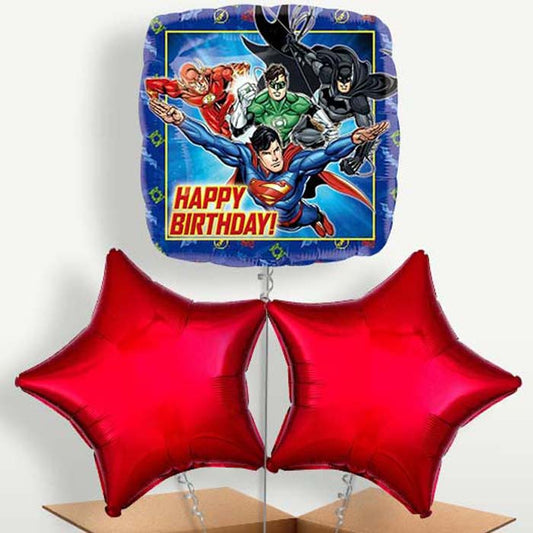 Justice League Happy Birthday Balloon Bunches | Small Indoor Plants