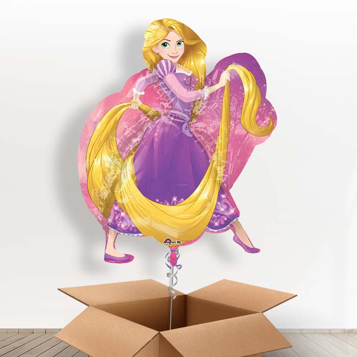 Giant Rapunzel Shaped Helium Balloon in a Box