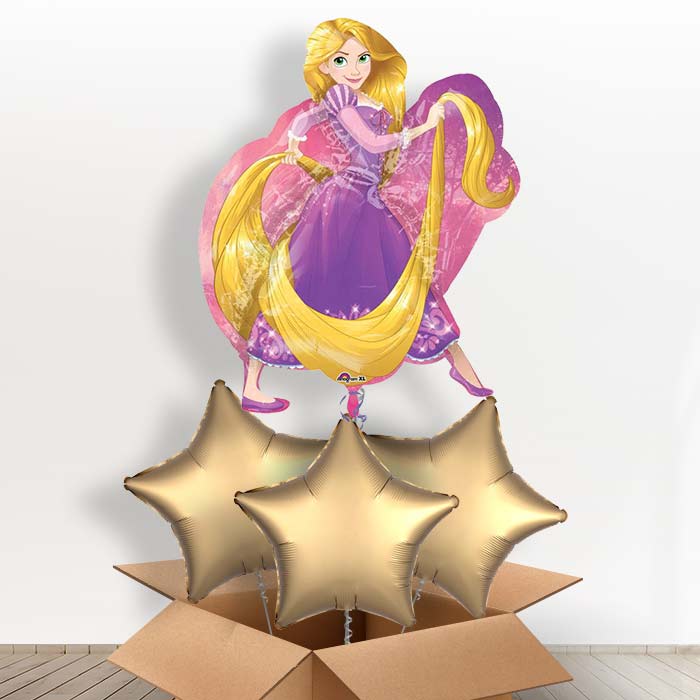 Giant Rapunzel Shaped Helium Balloon in a Box