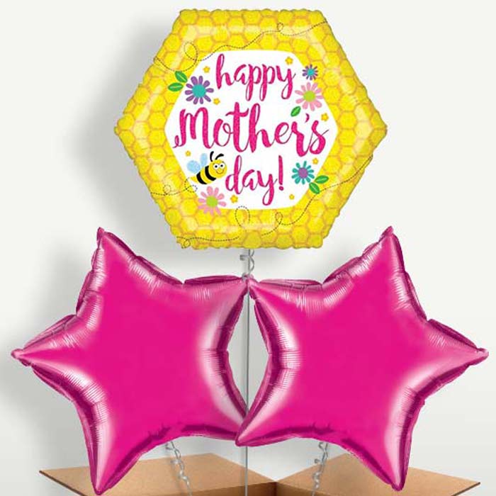 Pink Sparkle Happy 80th Birthday Balloon Bunch | Small Indoor Plants