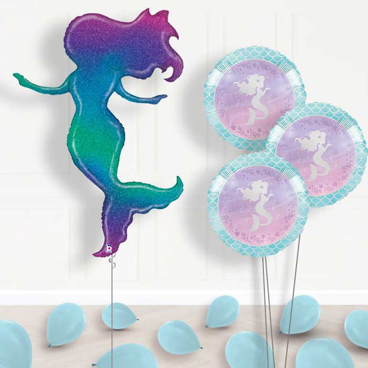 Glittering Mermaid Balloon Bouquet