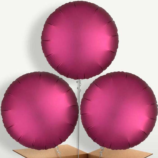 Pomegranate Pink Circles Trio Balloon Bunch | Small Indoor Plants