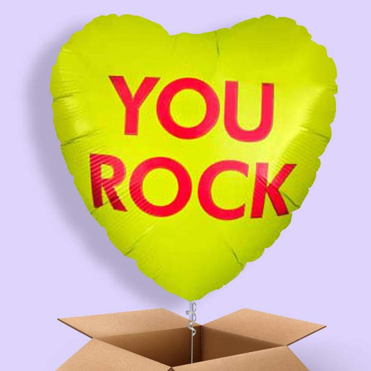 You Rock | Candy Heart Balloon in a Box