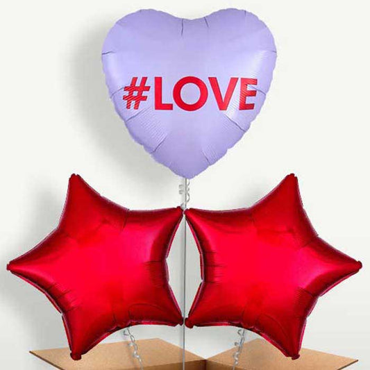 #Love Candy Heart Bunch of Balloons inflated with Helium | Small Indoor Plants