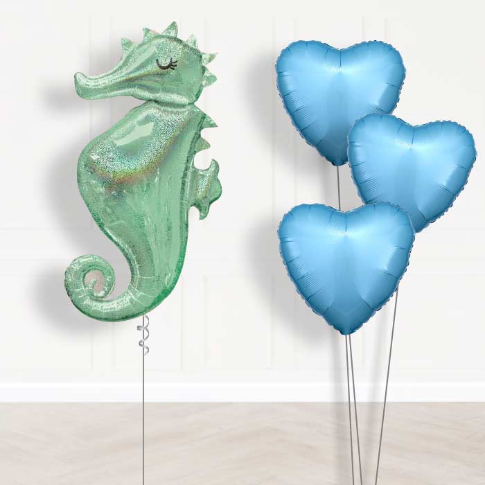 Seahorse Helium Balloon Bouquet Delivered