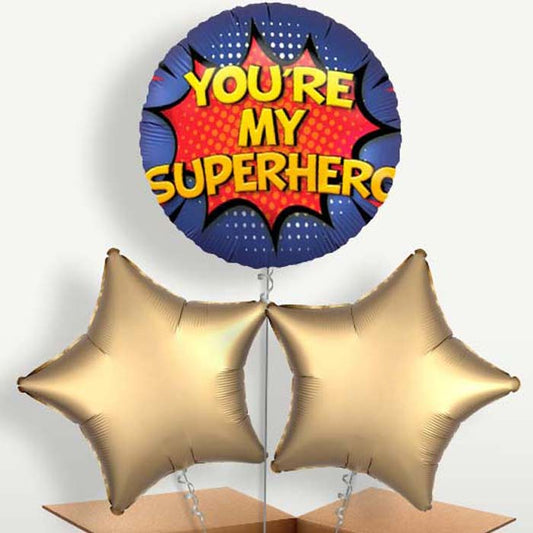 You're my Superhero Helium Bunch of Balloons | Small Indoor Plants