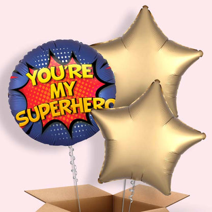 You're my Superhero 3 Balloon Bunch in a Box