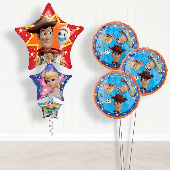 Woody Toy Story Inflated Helium Balloons Delivered - Themed Bouquet | Small Indoor Plants