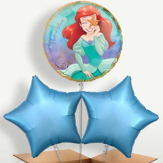Little Mermaid Balloon Bunches inflated with Helium | Small Indoor Plants