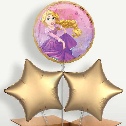 Rapunzel Trio Balloon Bunch inflated with Helium | Small Indoor Plants