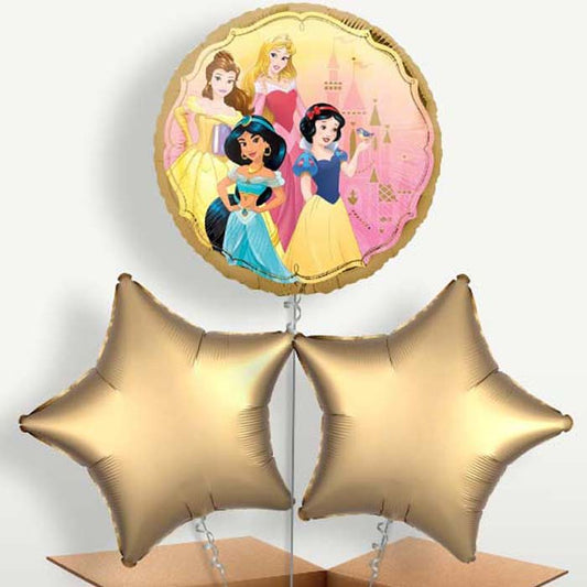 Disney Princess Trio Balloon Bunch inflated with Helium | Small Indoor Plants