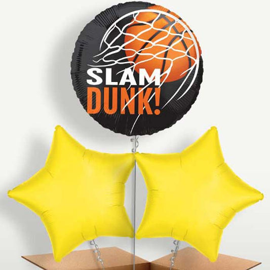 Slam Dunk Basketball Helium Bunch of Balloons | Small Indoor Plants