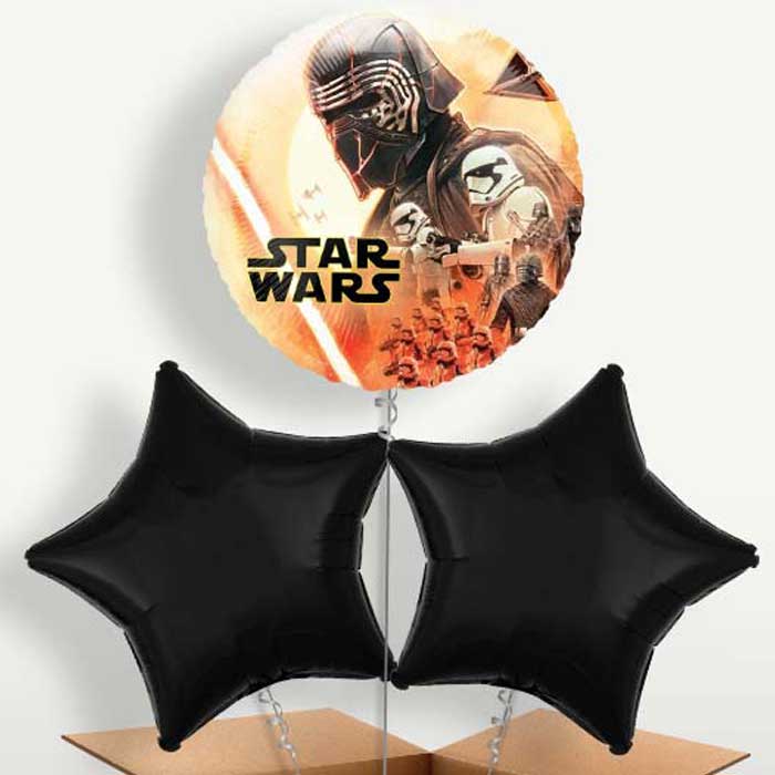 Star Wars Skywalker Bunch of Balloons inflated with Helium | Small Indoor Plants