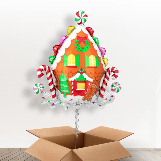 Gingerbread House Christmas Balloon in a Box