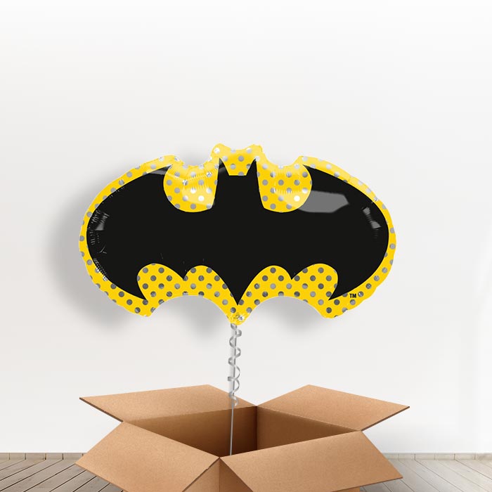 Batman Balloon in a Box Logo - With 3 Themed Balloons | Small Indoor Plants