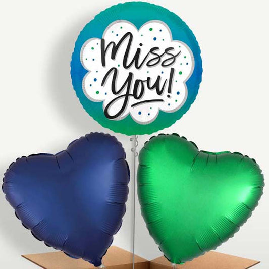 Miss You Balloon Bunches inflated with Helium | Small Indoor Plants