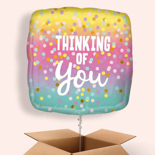 Thinking of You Pastel Dots Balloon in a Box