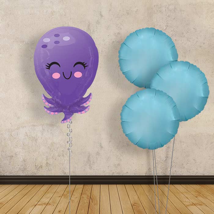 Octopus Helium Balloon Bouquet Delivered