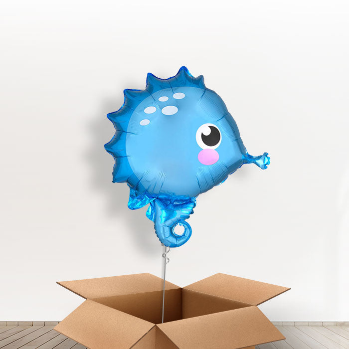 Seahorse Balloons Delivered in a Box